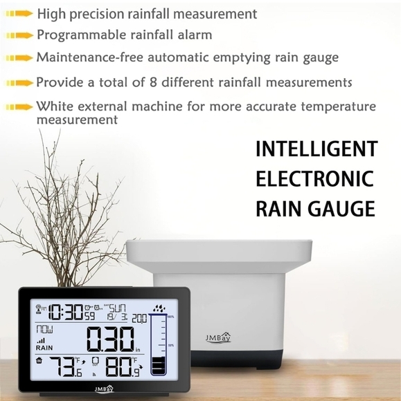 Wireless Digital Rain Gauge with Many Funtions *NIB* - Picture 6 of 9